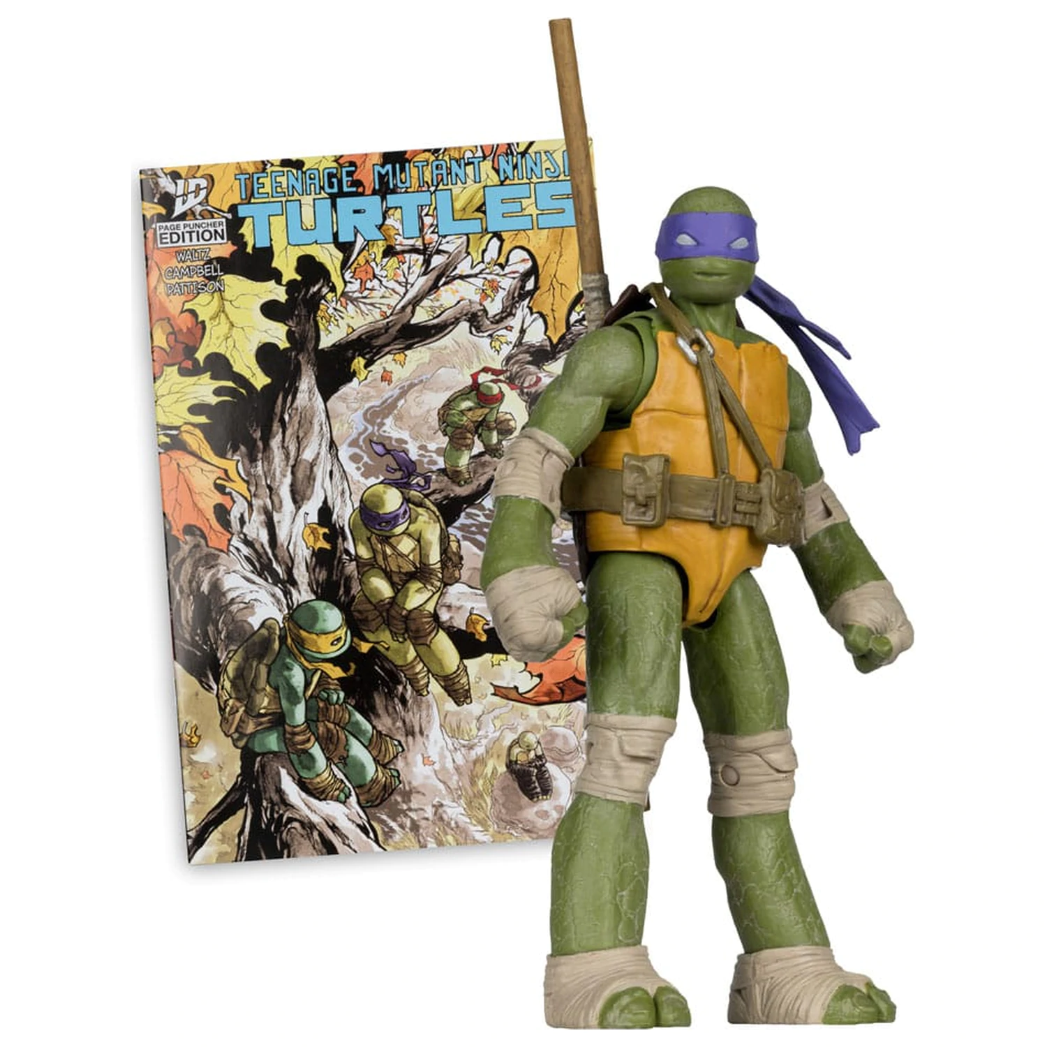 Teenage Mutant Ninja Turtles Page Punchers figurina de actiune Donatello 13 cm poza produsului
