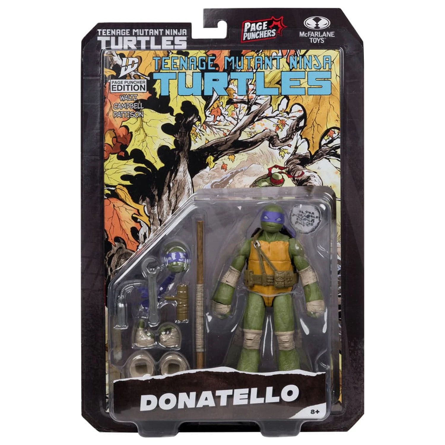 Teenage Mutant Ninja Turtles Page Punchers figurina de actiune Donatello 13 cm poza produsului