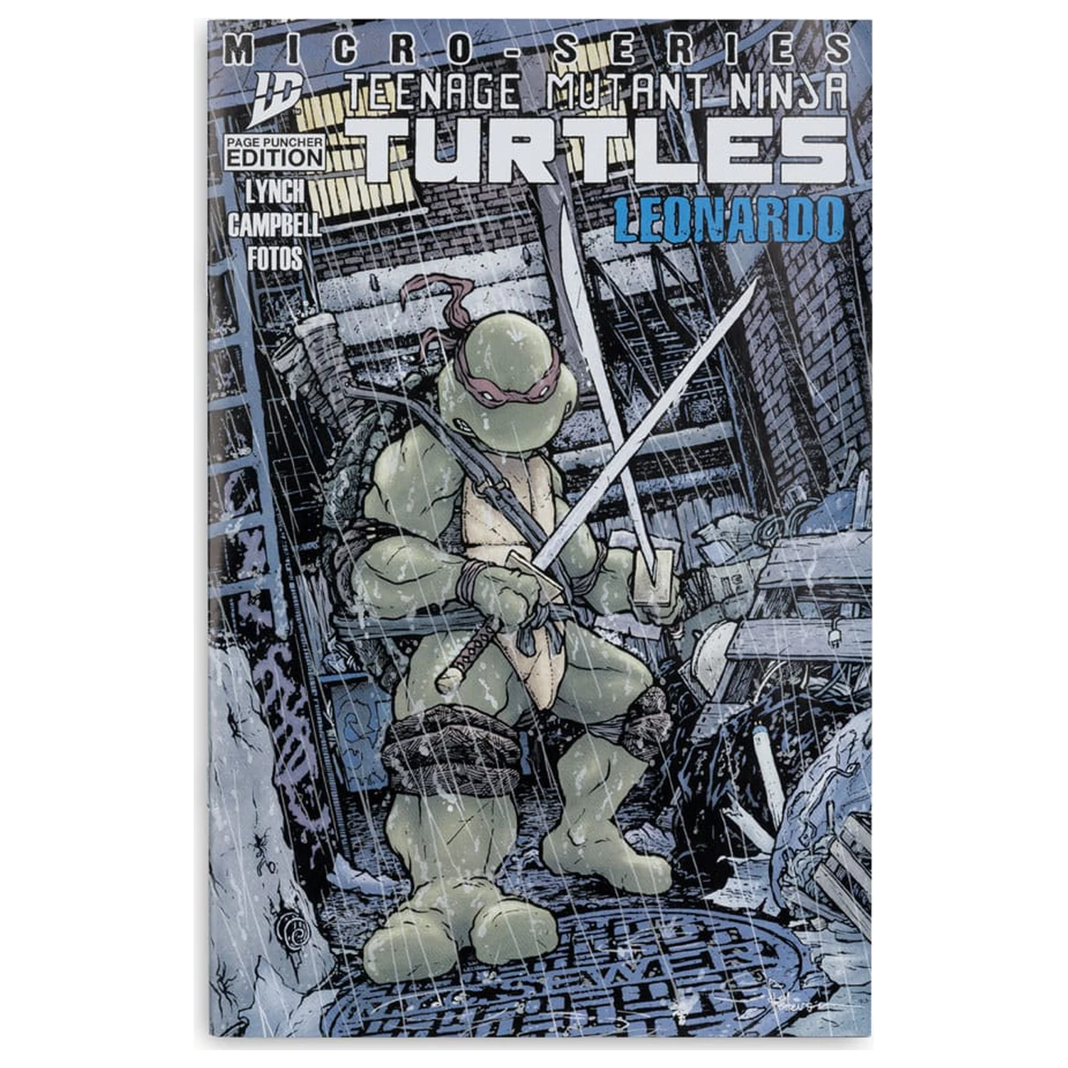 Teenage Mutant Ninja Turtles Page Punchers figurina de actiune Leonardo 13 cm poza produsului