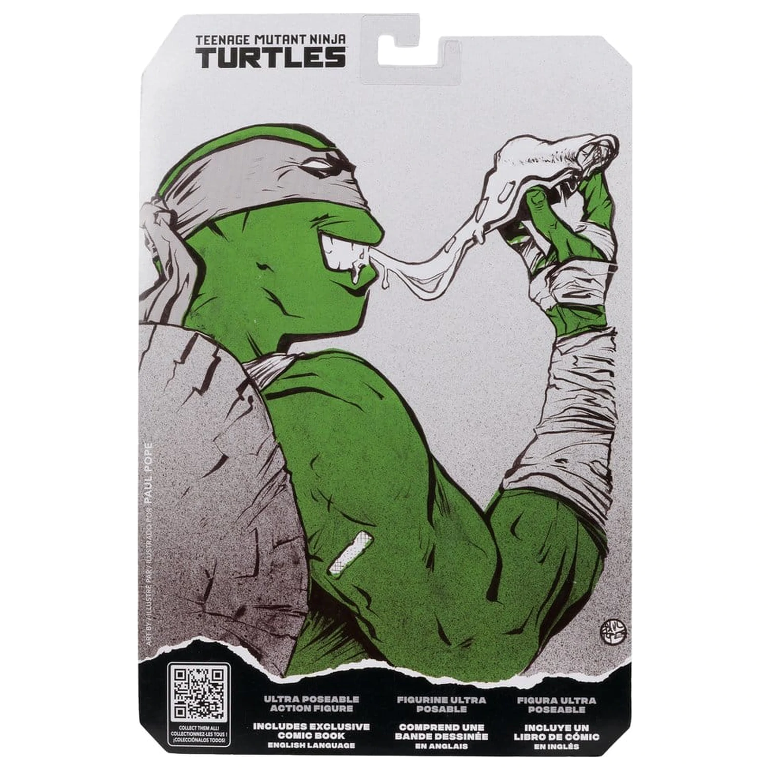 Teenage Mutant Ninja Turtles Page Punchers figurina de actiune Michelangelo (Black White & Green) (Red Platinum Edition) 13 cm poza produsului