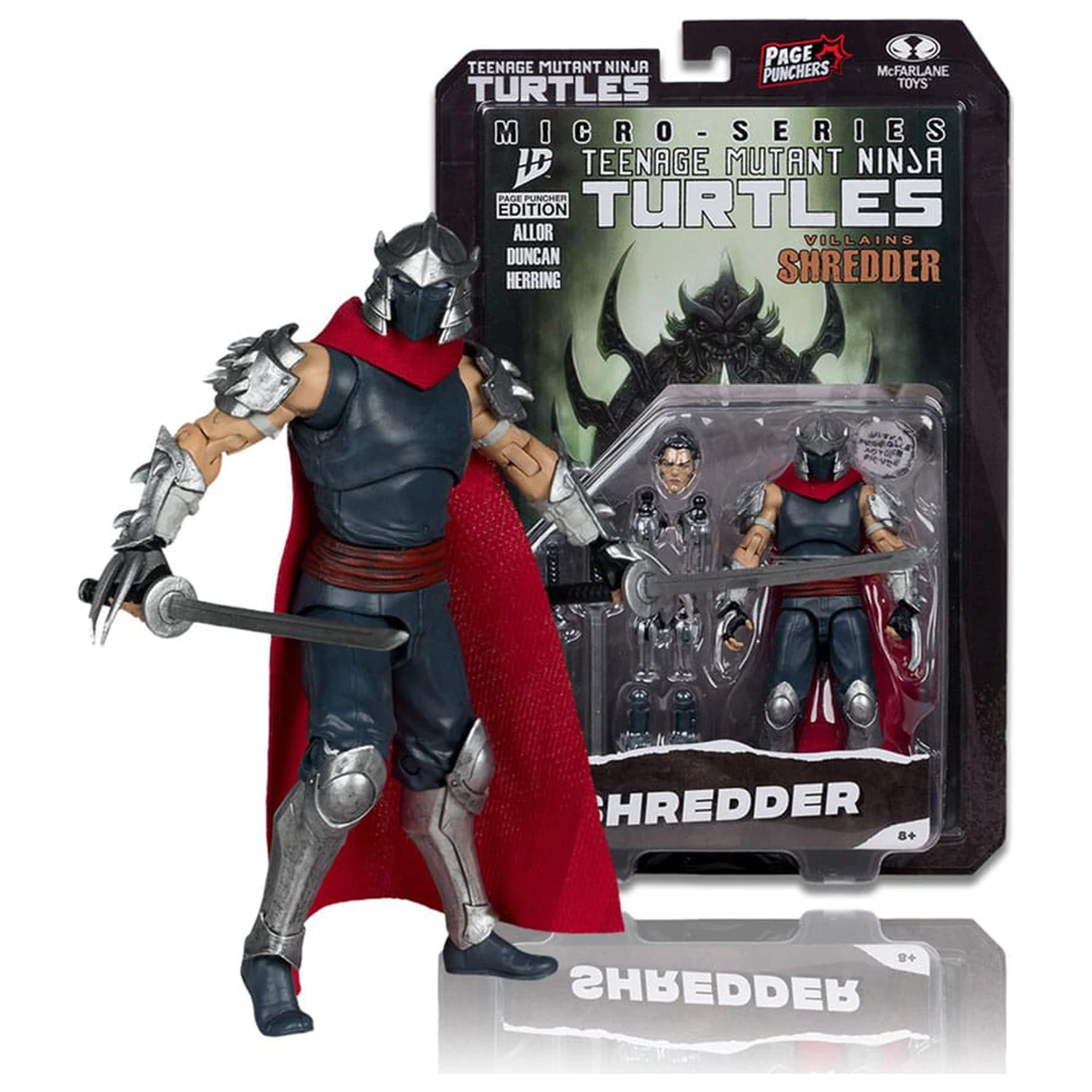 Teenage Mutant Ninja Turtles Page Punchers figurina de actiune Shredder 14 cm poza produsului