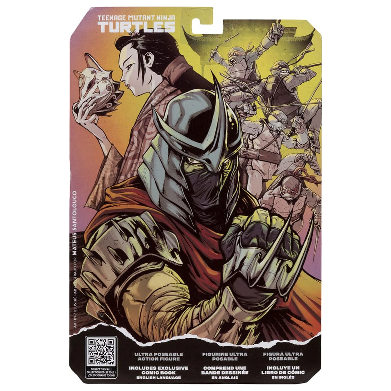 Teenage Mutant Ninja Turtles Page Punchers figurina de actiune Shredder 14 cm poza produsului