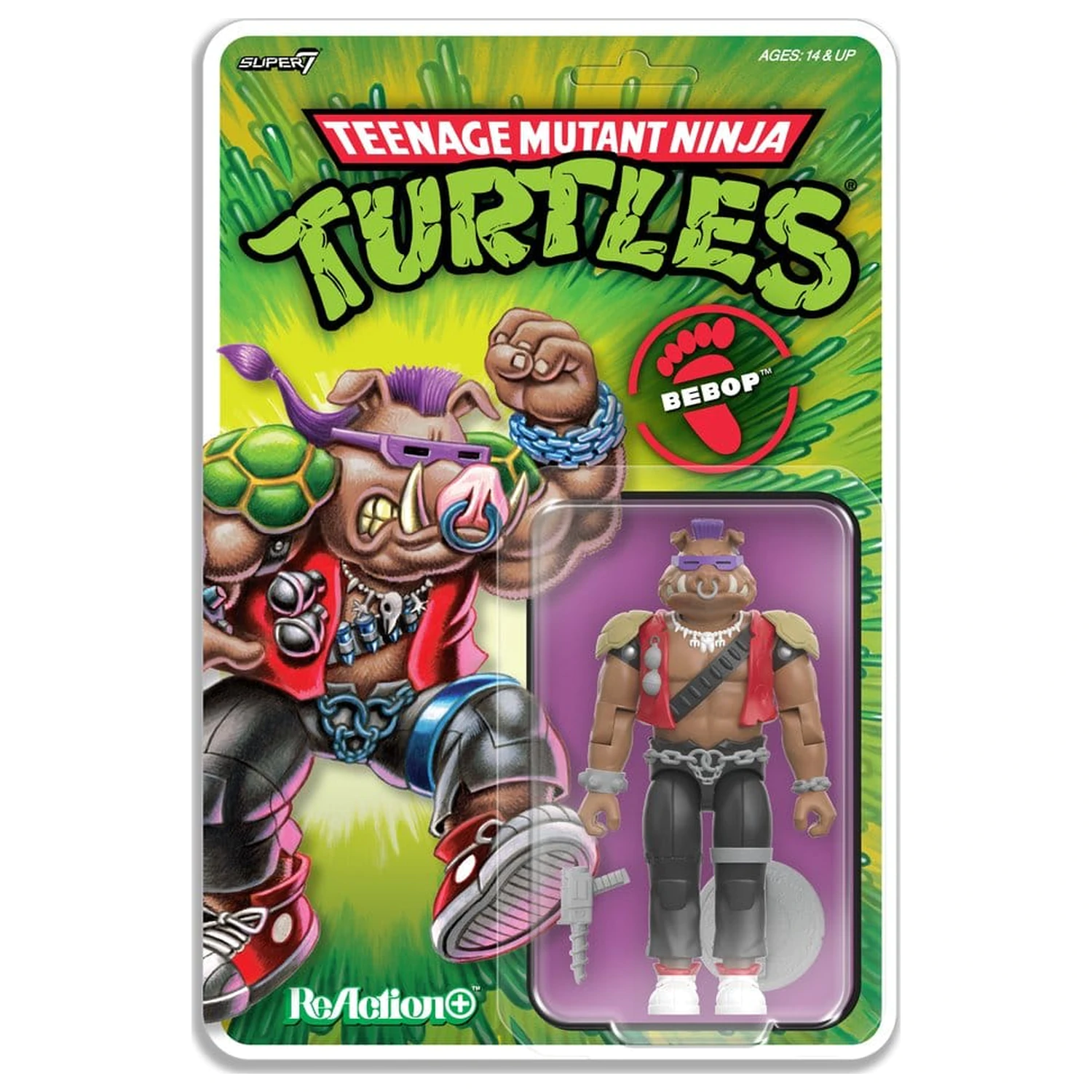 Teenage Mutant Ninja Turtles ReAction+ Figurina de actiune Wave 02 Bebop poza produsului