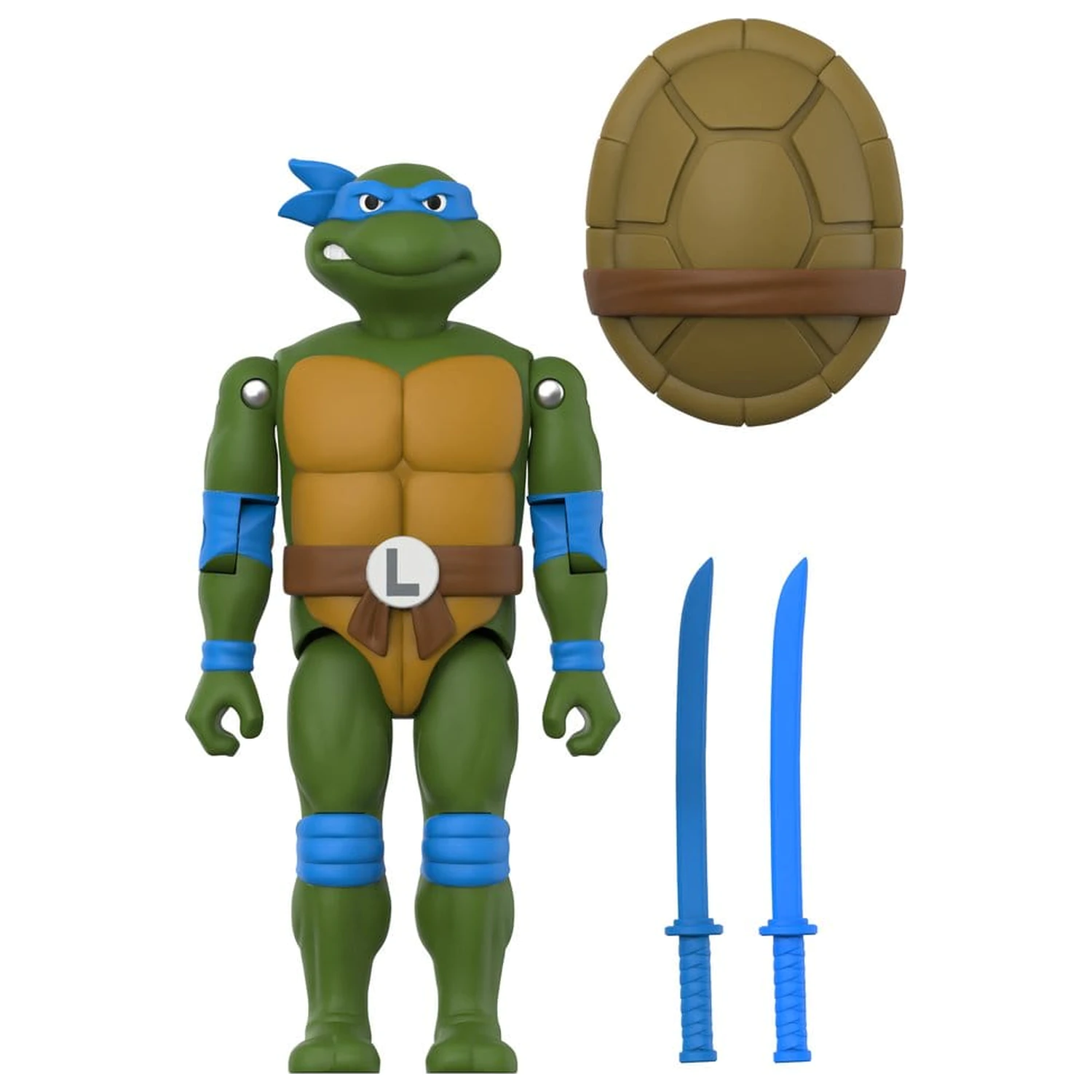 Teenage Mutant Ninja Turtles ReAction+ Figurina de actiune Wave 02 Leonardo poza produsului