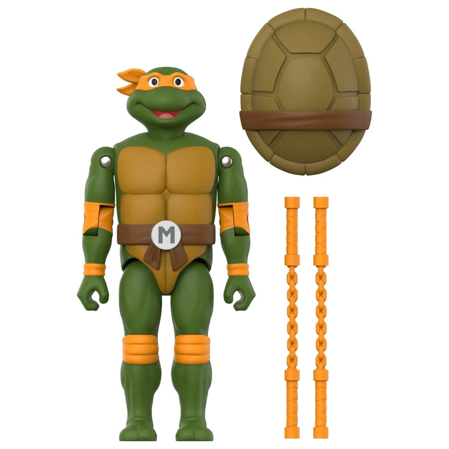 Teenage Mutant Ninja Turtles ReAction+ Figurina de actiune Val 02 Michelangelo poza produsului