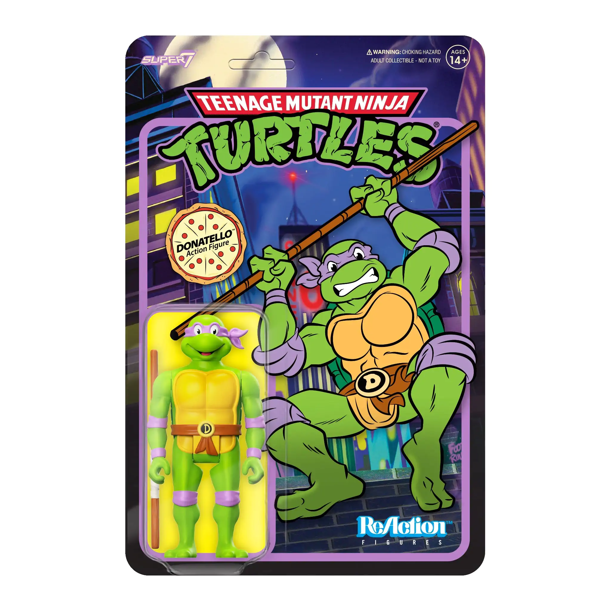 Teenage Mutant Ninja Turtles ReAction figurină de acțiune Donatello 10 cm poza produsului