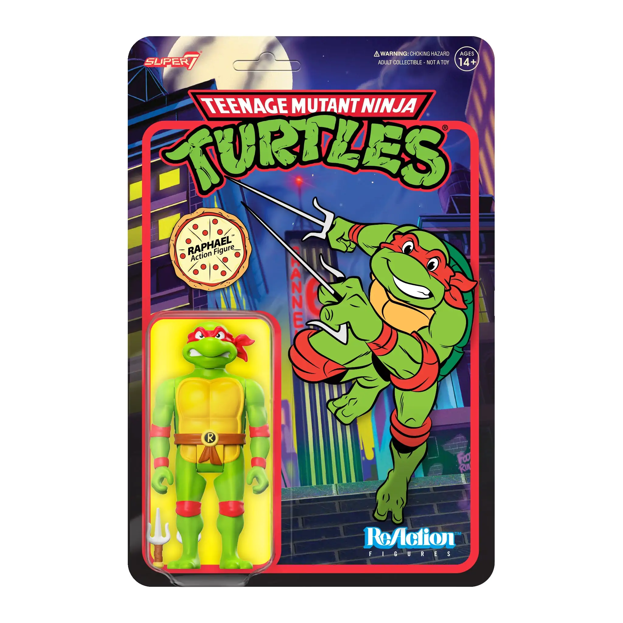 Teenage Mutant Ninja Turtles ReAction Figurina de acțiune Raphael 10 cm poza produsului