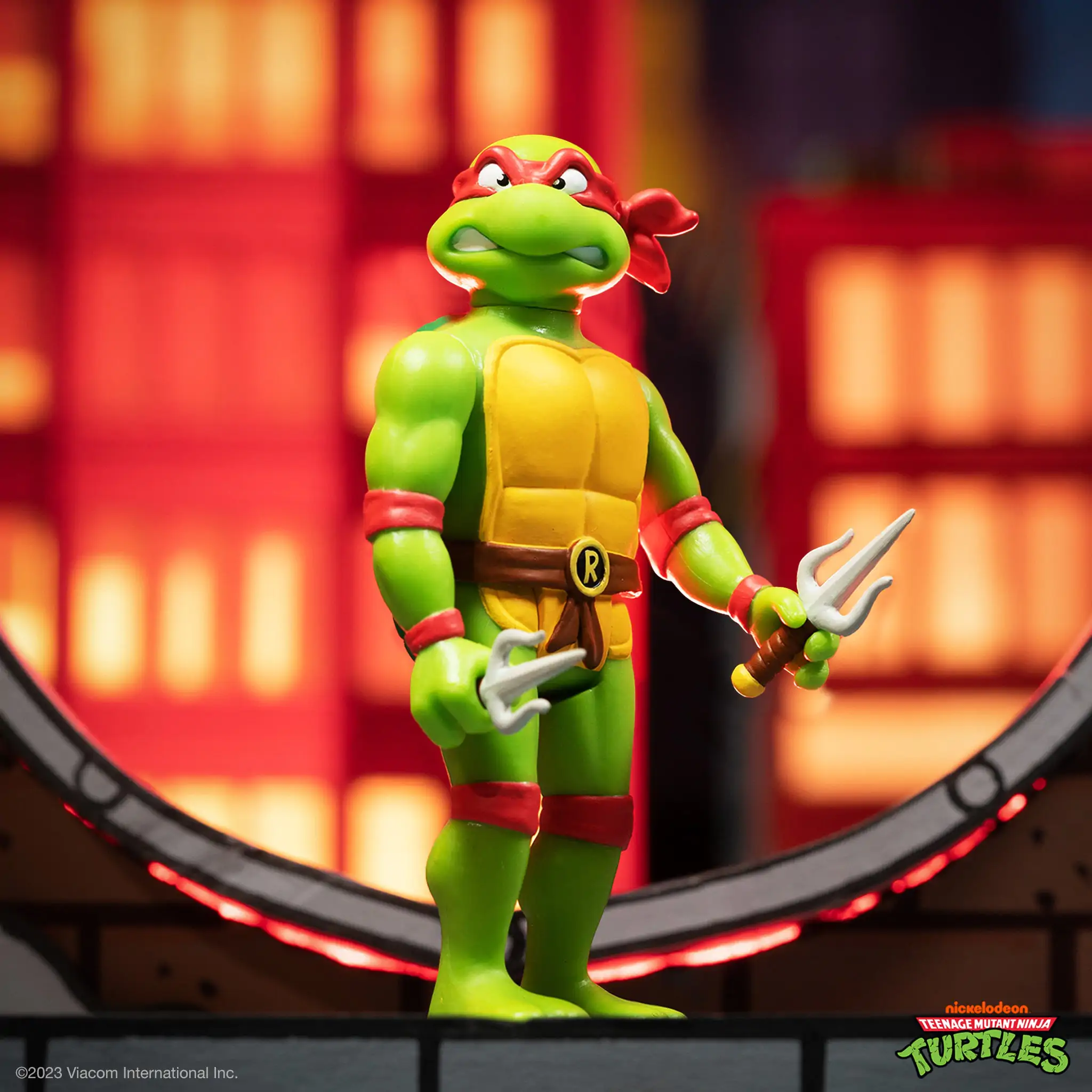 Teenage Mutant Ninja Turtles ReAction Figurina de acțiune Raphael 10 cm poza produsului