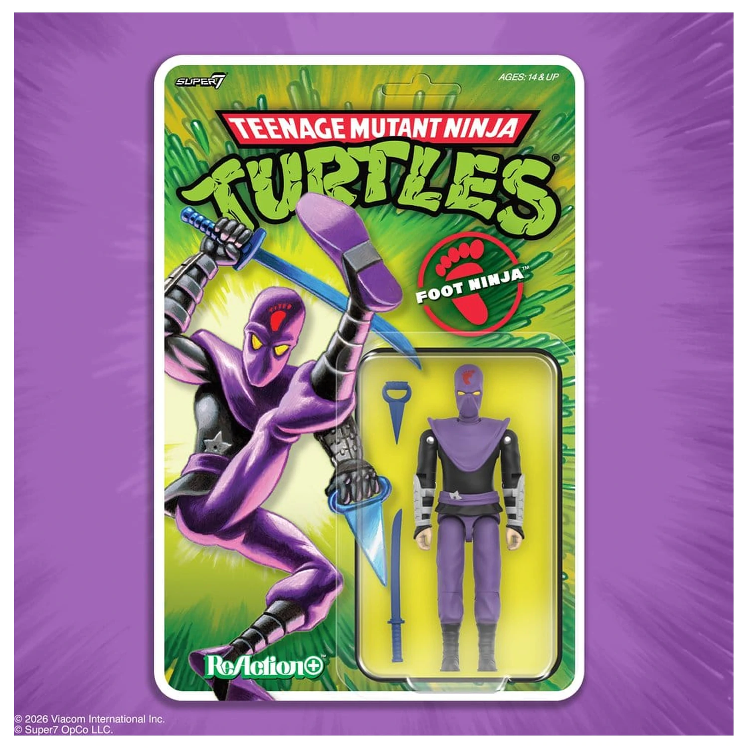 Teenage Mutant Ninja Turtles ReAction+ Figurina de actiune Wave 01 Foot Ninja poza produsului