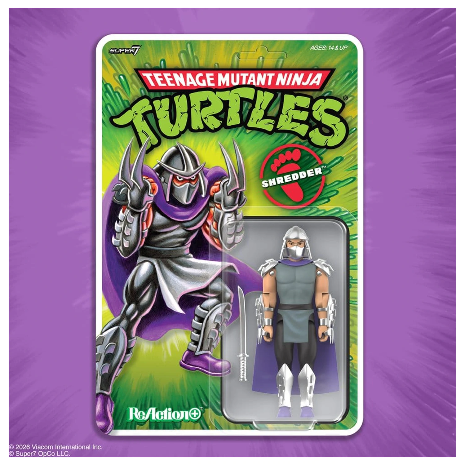 Teenage Mutant Ninja Turtles ReAction+ Figurina de actiune Wave 01 Shredder poza produsului