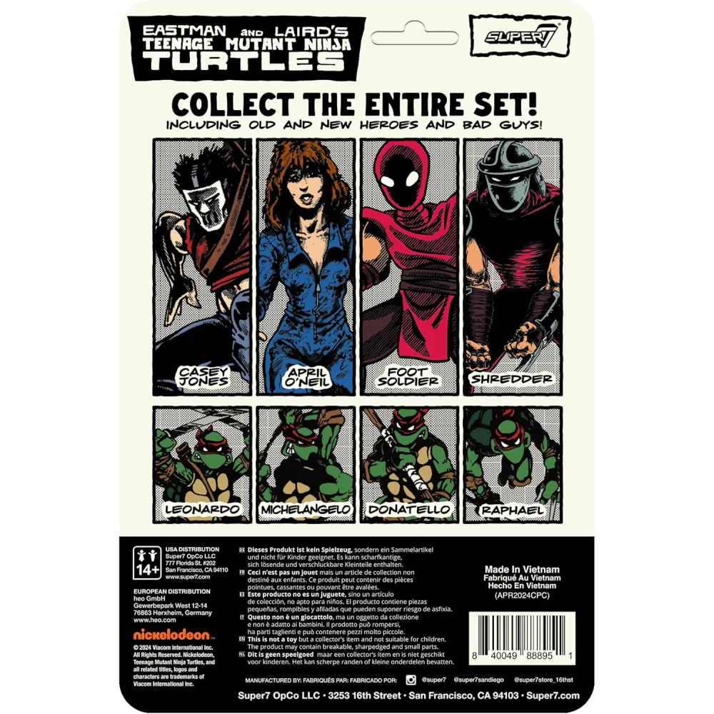 Teenage Mutant Ninja Turtles ReAction Figurina de acțiune Seria 11 Shredder (Comic Color) 10 cm poza produsului