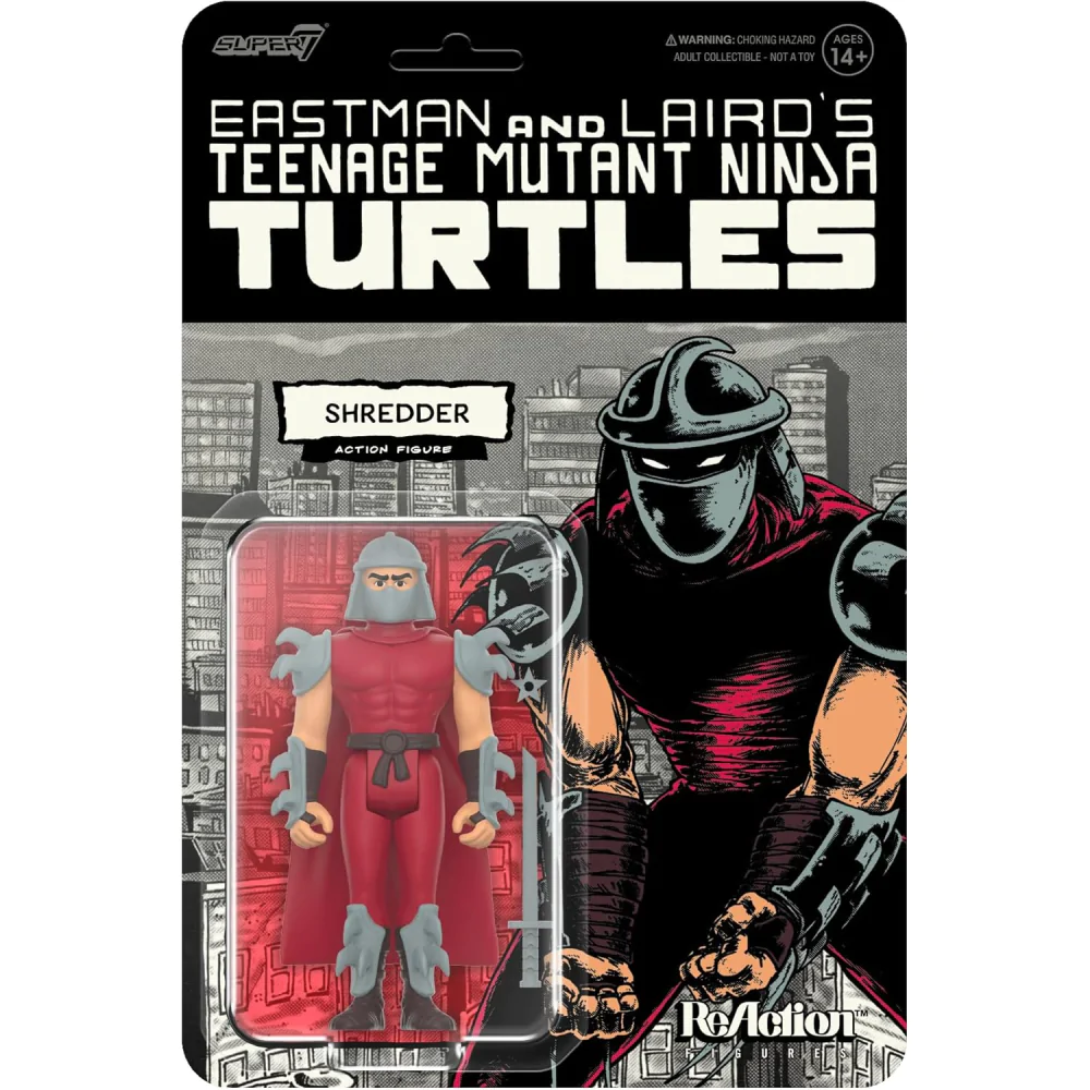 Teenage Mutant Ninja Turtles ReAction Figurina de acțiune Seria 11 Shredder (Comic Color) 10 cm poza produsului