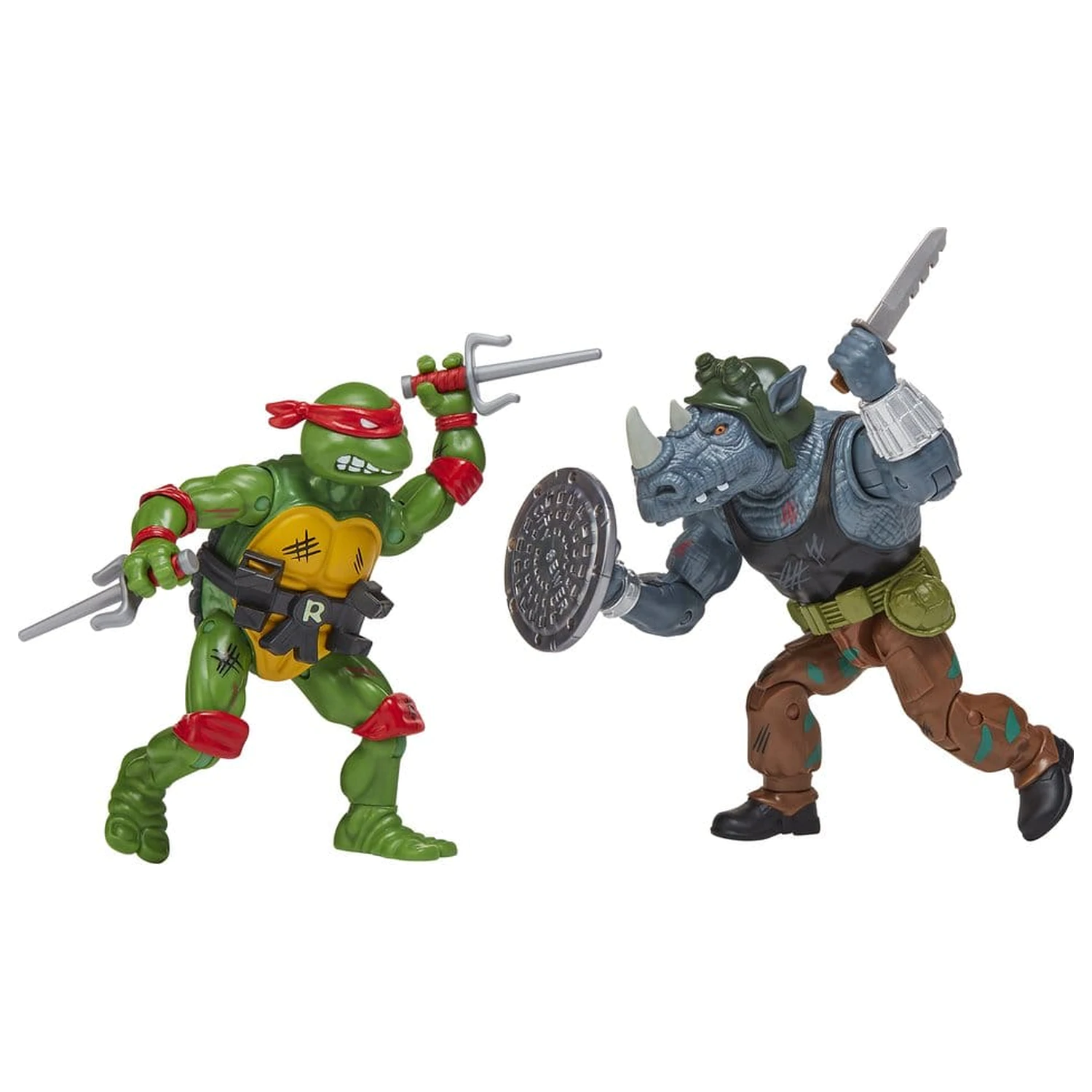 Teenage Mutant Ninja Turtles: Remastered Figurine de Actiune Raphael vs. Rocksteady poza produsului