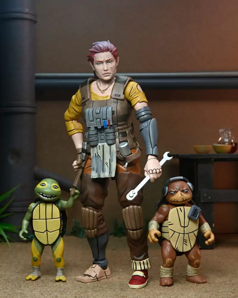 Teenage Mutant Ninja Turtles (The Last Ronin The Lost Years) Figurina Grammy April cu Baby Yi & Moja 18 cm poza produsului