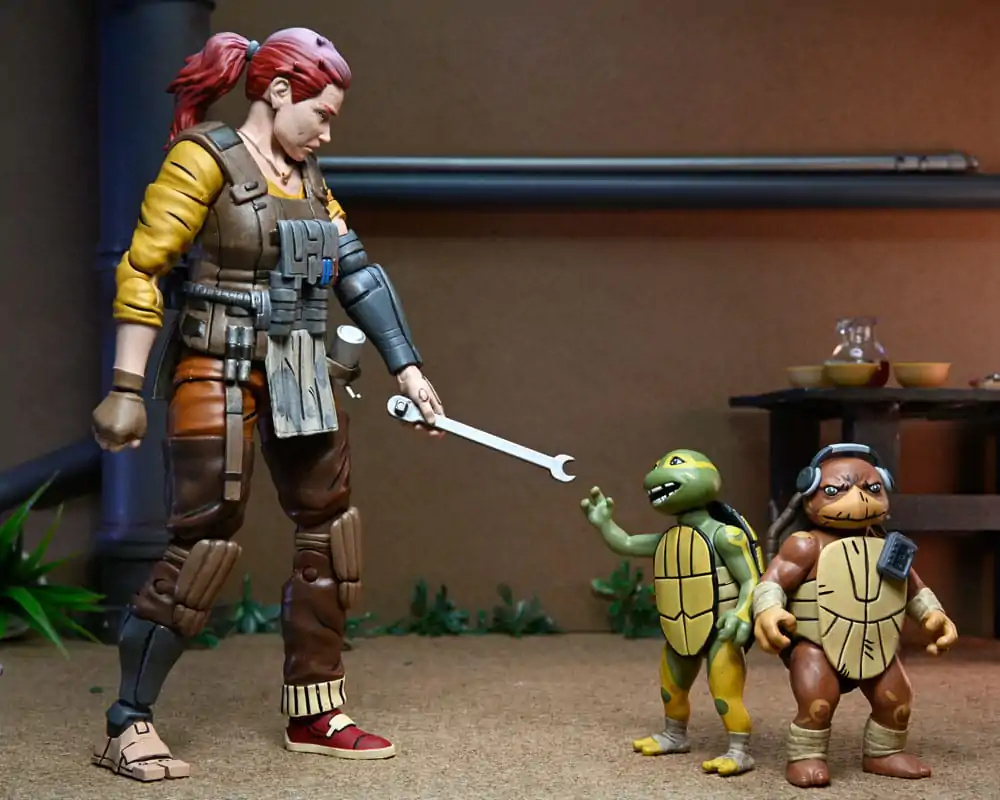 Teenage Mutant Ninja Turtles (The Last Ronin The Lost Years) Figurina Grammy April cu Baby Yi & Moja 18 cm poza produsului