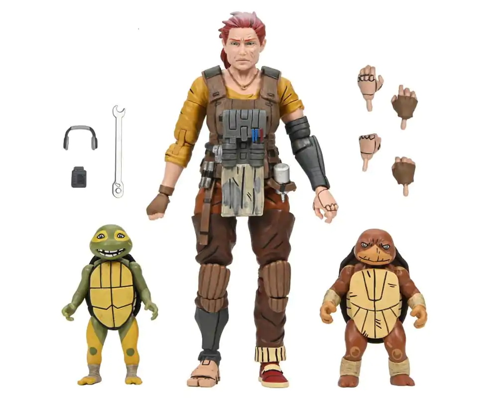 Teenage Mutant Ninja Turtles (The Last Ronin The Lost Years) Figurina Grammy April cu Baby Yi & Moja 18 cm poza produsului