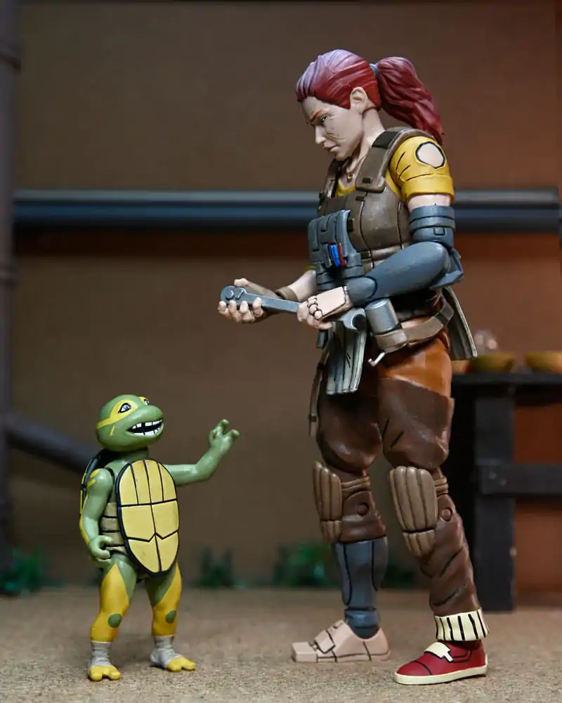 Teenage Mutant Ninja Turtles (The Last Ronin The Lost Years) Figurina Grammy April cu Baby Yi & Moja 18 cm poza produsului