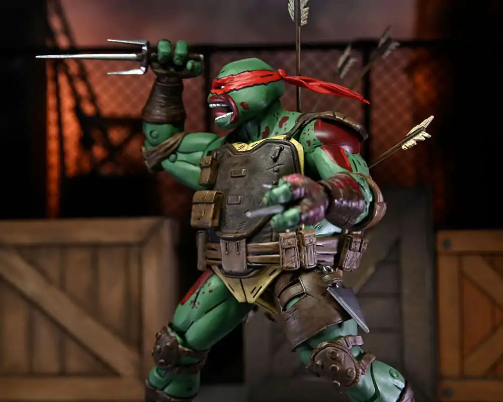 Teenage Mutant Ninja Turtles The Last Ronin Figurina de acțiune Ultimate First to Fall Raphael 18 cm poza produsului