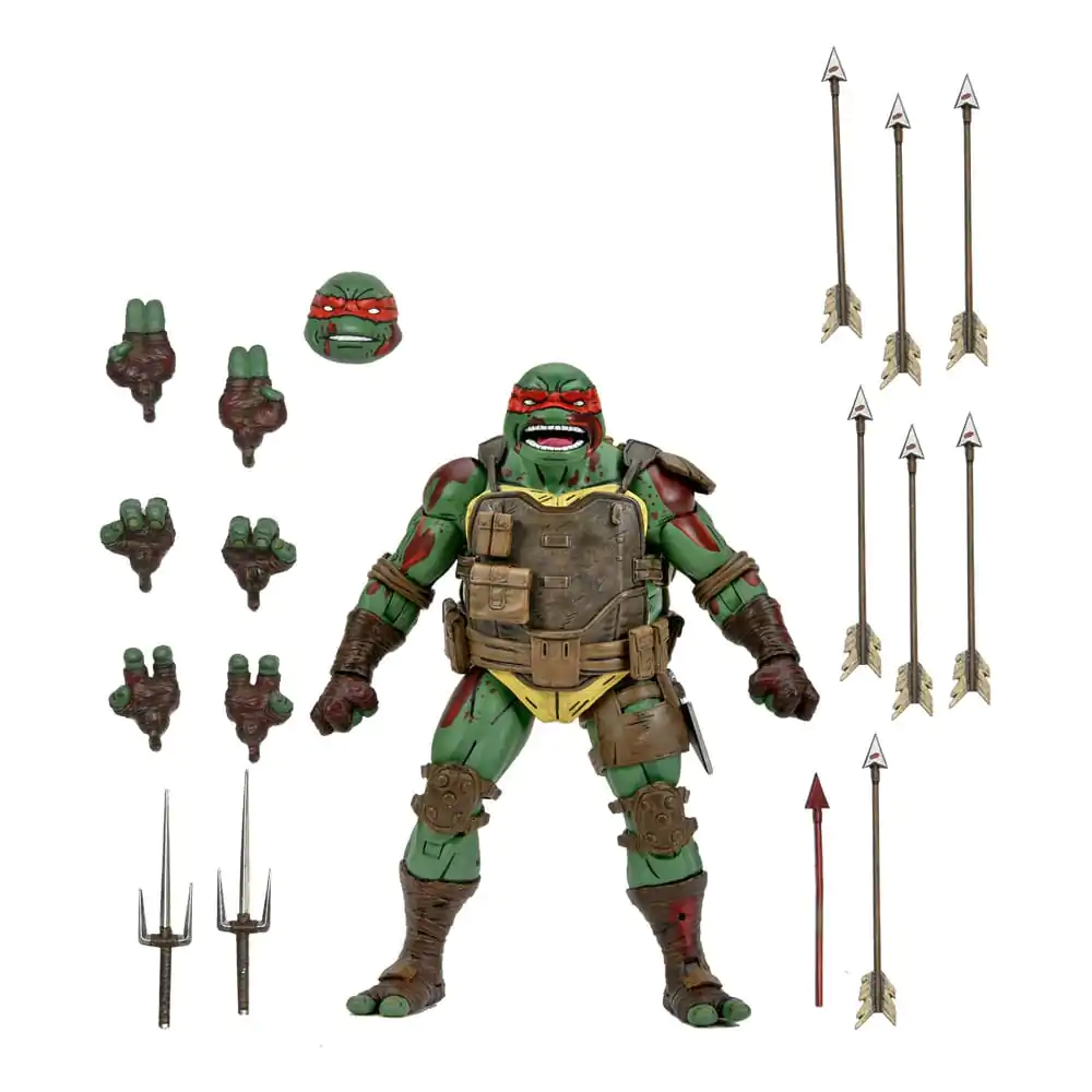 Teenage Mutant Ninja Turtles The Last Ronin Figurina de acțiune Ultimate First to Fall Raphael 18 cm poza produsului