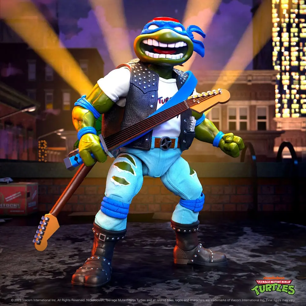 Teenage Mutant Ninja Turtles Ultimates Figurina Acțiune Classic Rocker Leo 18 cm poza produsului