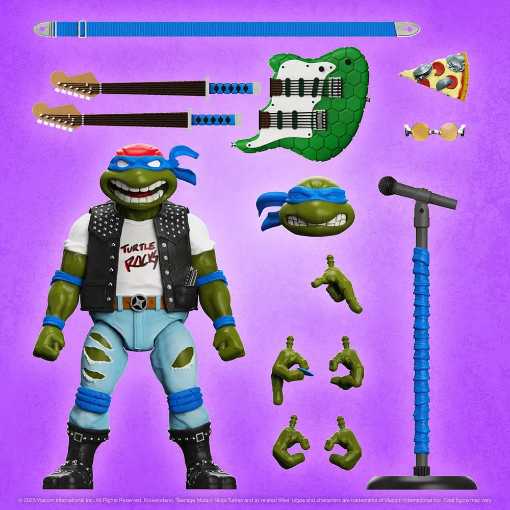 Teenage Mutant Ninja Turtles Ultimates Figurina Acțiune Classic Rocker Leo 18 cm poza produsului
