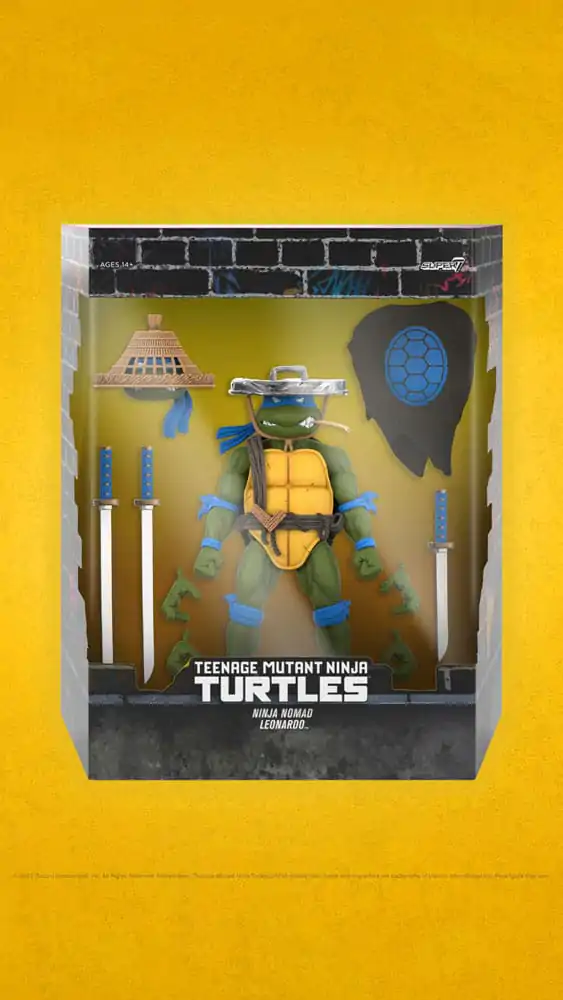 Teenage Mutant Ninja Turtles Figurina de acțiune Ultimates Ninja Nomad Leonardo 18 cm poza produsului