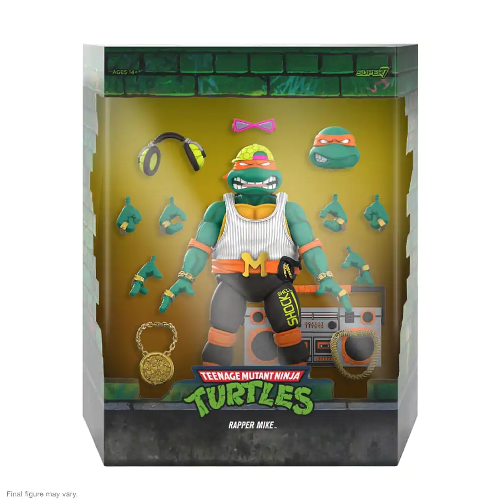 Teenage Mutant Ninja Turtles Figurină de acțiune Ultimates Rappin' Mike 18 cm poza produsului