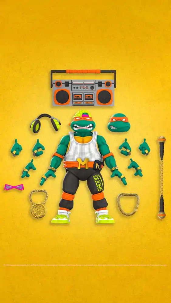 Teenage Mutant Ninja Turtles Figurină de acțiune Ultimates Rappin' Mike 18 cm poza produsului