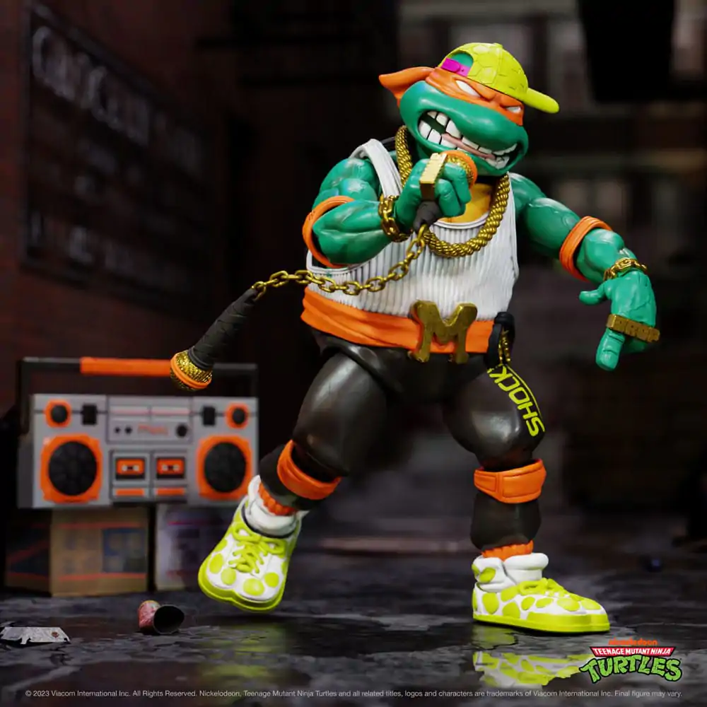 Teenage Mutant Ninja Turtles Figurină de acțiune Ultimates Rappin' Mike 18 cm poza produsului