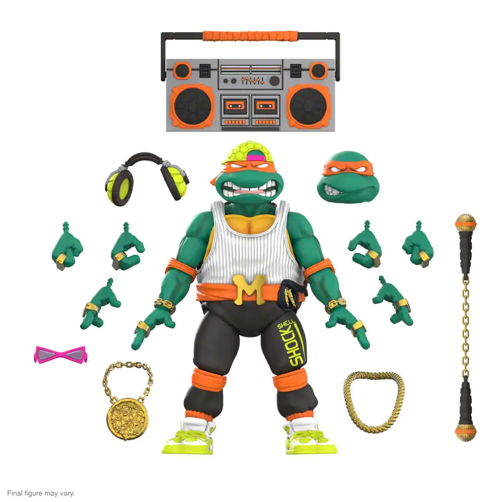 Teenage Mutant Ninja Turtles Figurină de acțiune Ultimates Rappin' Mike 18 cm poza produsului