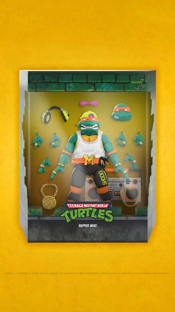 Teenage Mutant Ninja Turtles Figurină de acțiune Ultimates Rappin' Mike 18 cm poza produsului