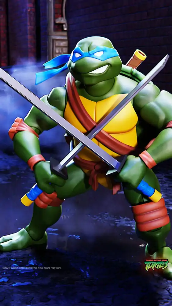 Figurină de acțiune Teenage Mutant Ninja Turtles Ultimates Seria 12 Leonardo 18 cm poza produsului