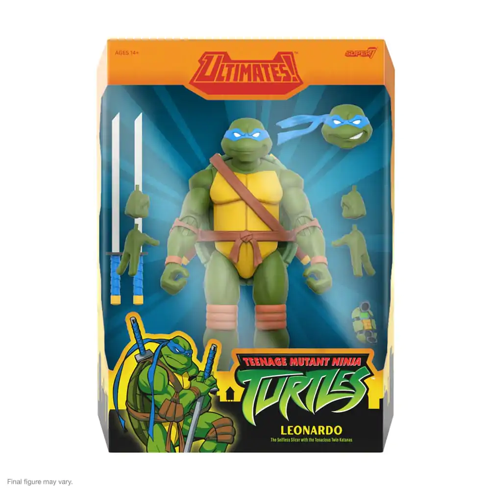 Figurină de acțiune Teenage Mutant Ninja Turtles Ultimates Seria 12 Leonardo 18 cm poza produsului