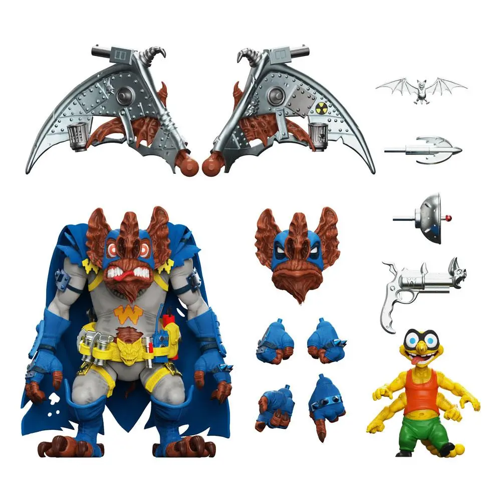 Figurină de acțiune Teenage Mutant Ninja Turtles Ultimates Wingnut & Screwloose 18 cm poza produsului