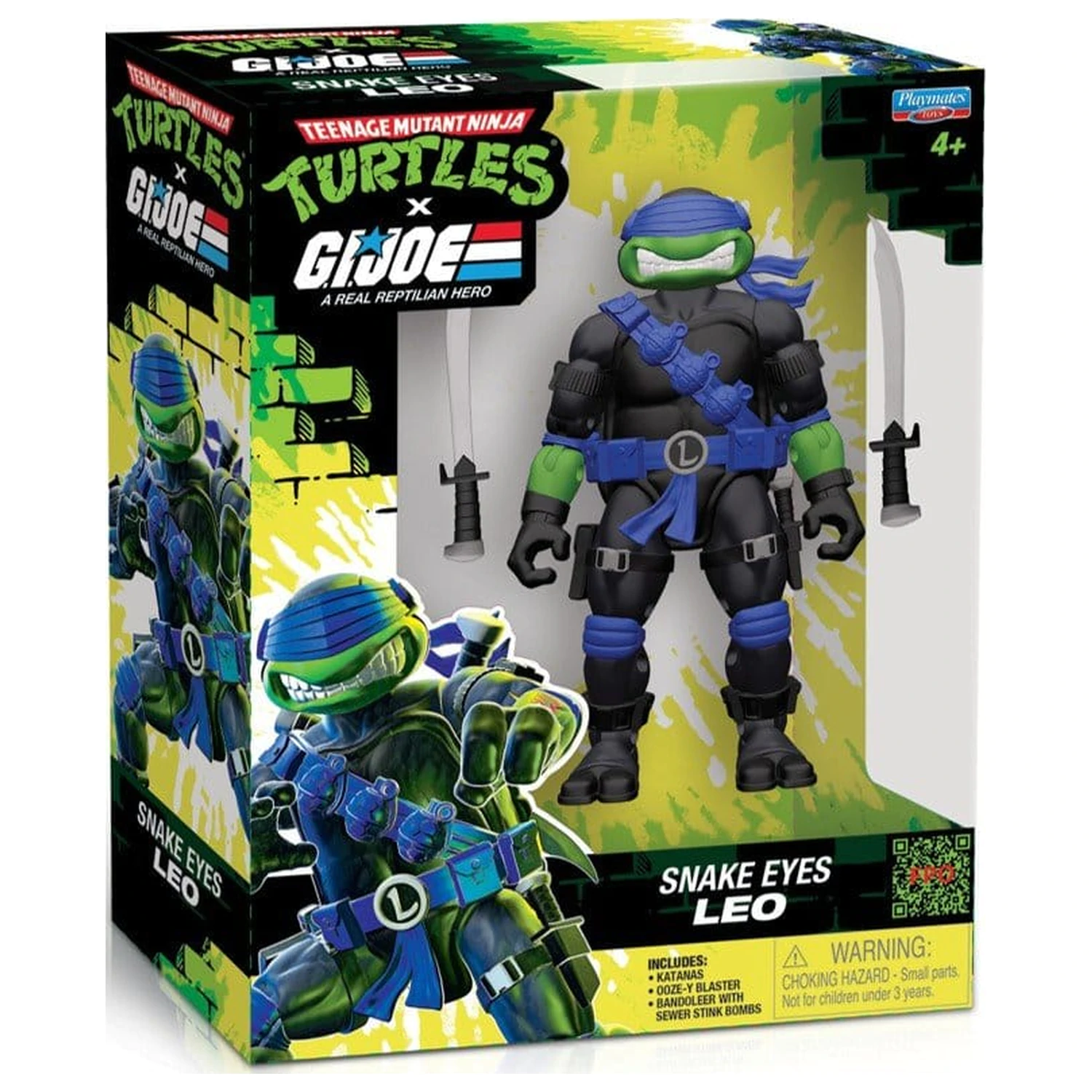 Teenage Mutant Ninja Turtles x G.I. Joe Crossover Classics figurină de acțiune Leonardo x Snake Eyes 12 cm poza produsului