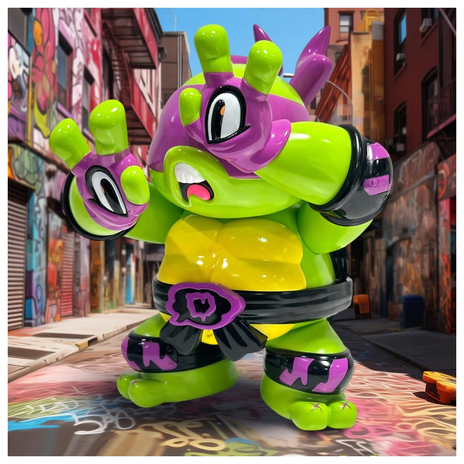 Teenage Mutant Ninja Turtles x Grape Brain Figurina din vinil Donatello 24 cm poza produsului