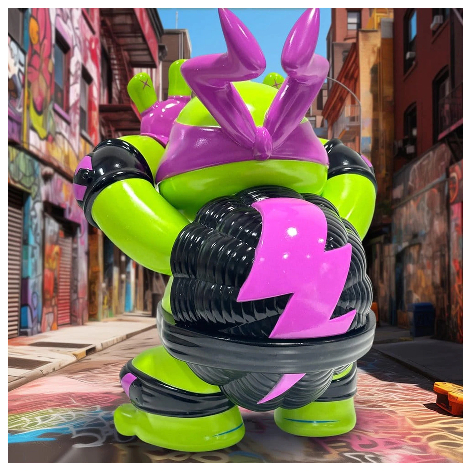 Teenage Mutant Ninja Turtles x Grape Brain Figurina din vinil Donatello 24 cm poza produsului
