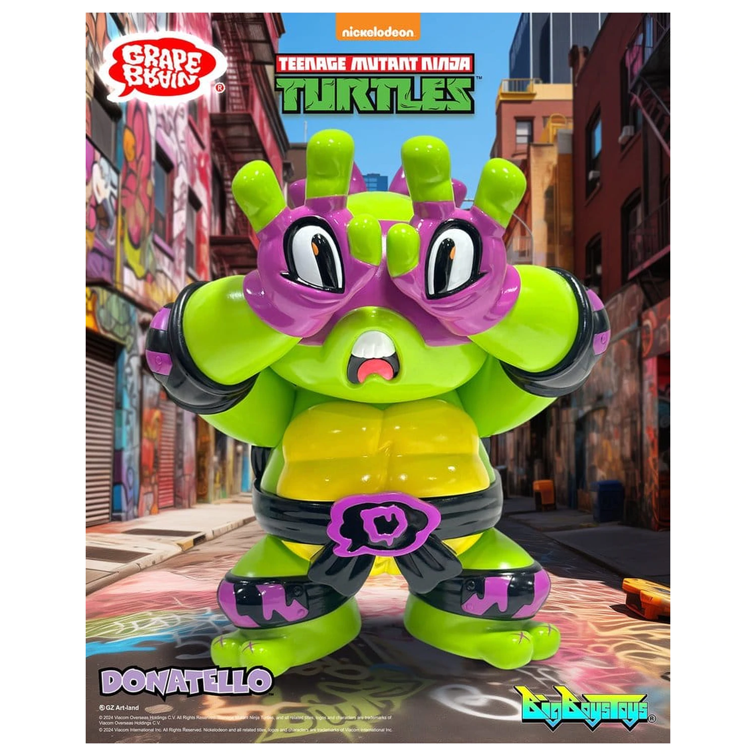 Teenage Mutant Ninja Turtles x Grape Brain Figurina din vinil Donatello 24 cm poza produsului