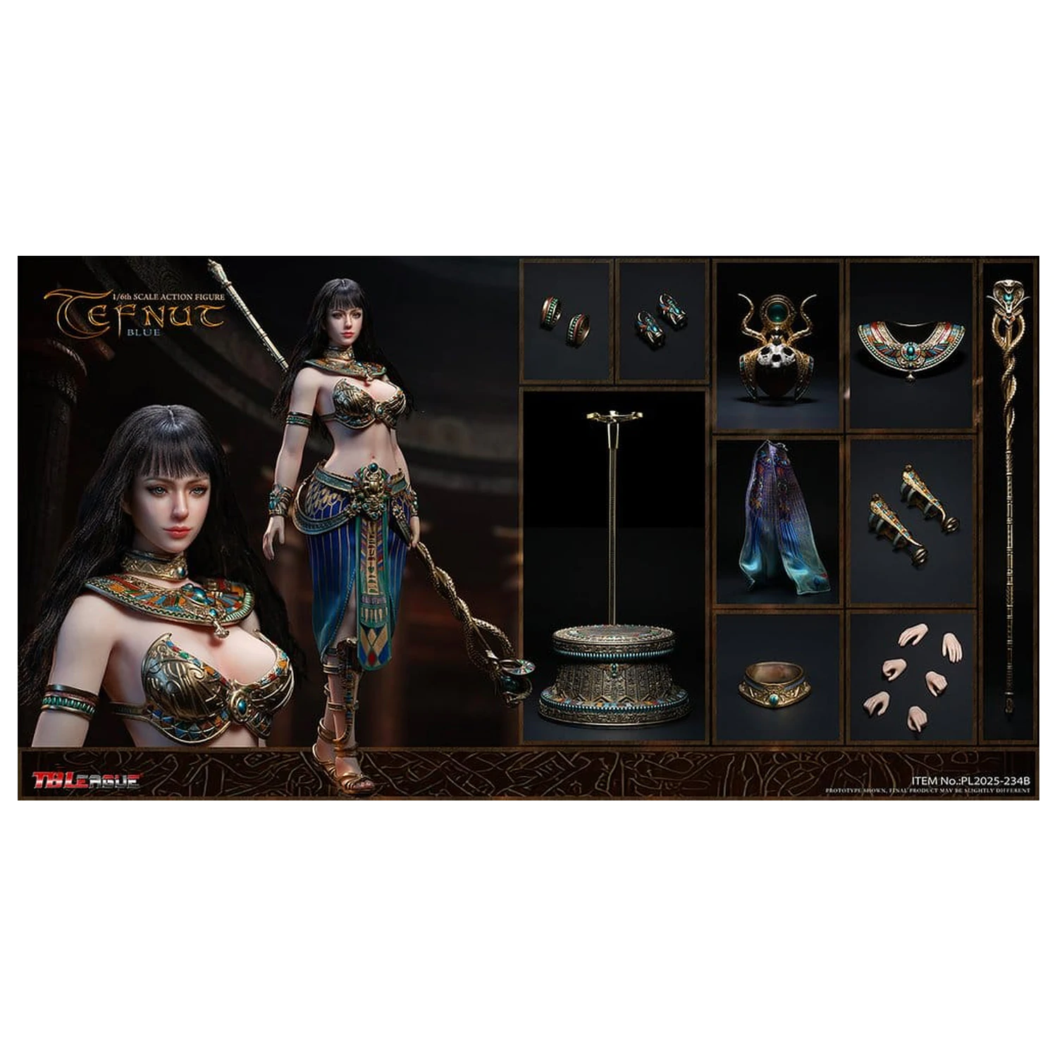 Tefnut Action Figure 1/6 Blue Edition 30 cm poza produsului