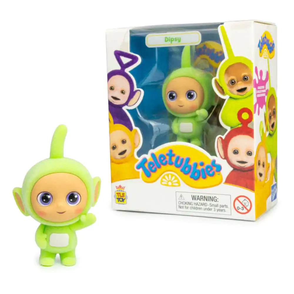 figurina mini Teletubbies Cheebee Dipsy Flocked 6 cm poza produsului