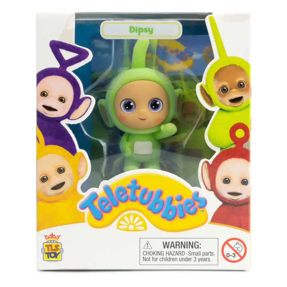 figurina mini Teletubbies Cheebee Dipsy Flocked 6 cm poza produsului