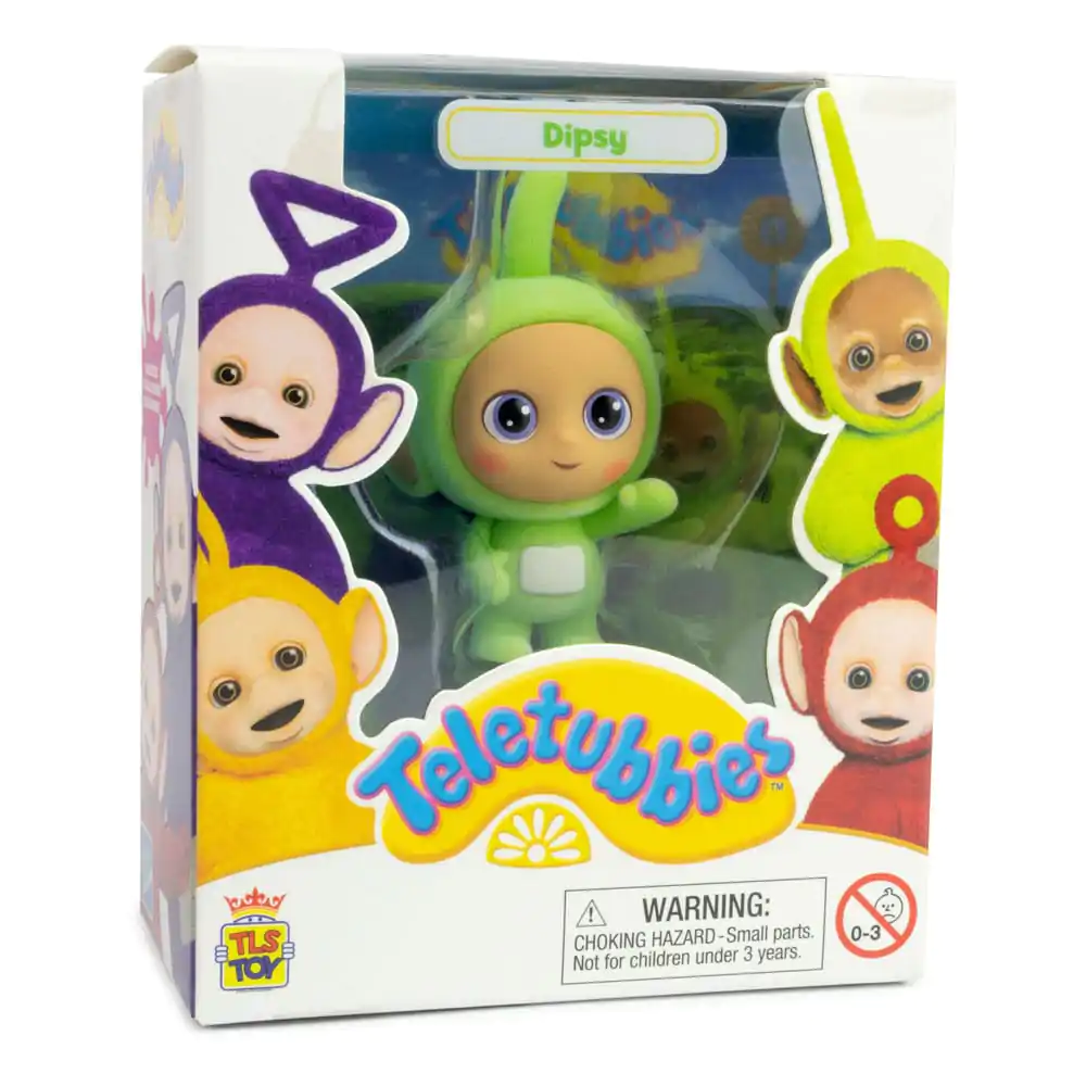 figurina mini Teletubbies Cheebee Dipsy Flocked 6 cm poza produsului