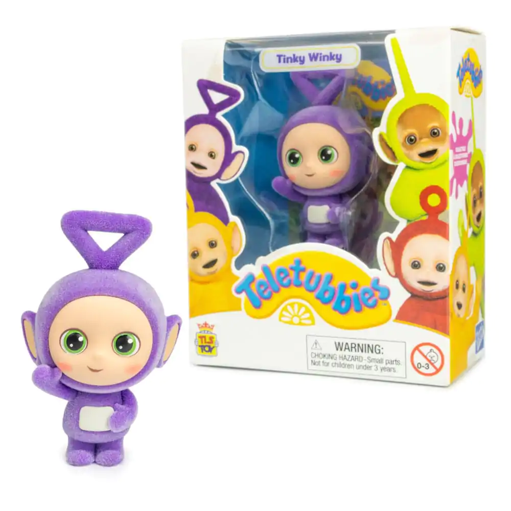 Teletubbies Cheebee figurină mini Tinky Winky Flocked 6 cm poza produsului