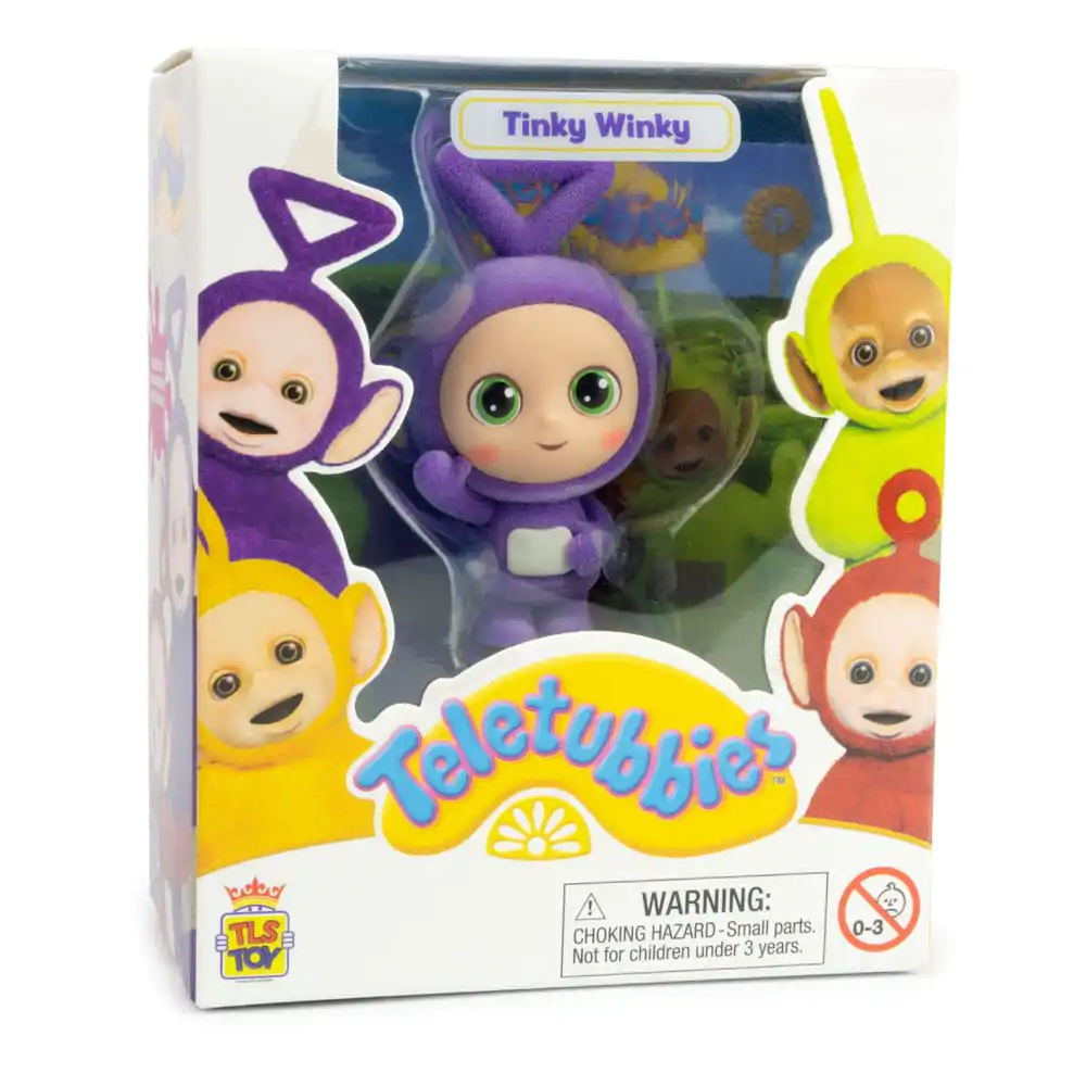 Teletubbies Cheebee figurină mini Tinky Winky Flocked 6 cm poza produsului