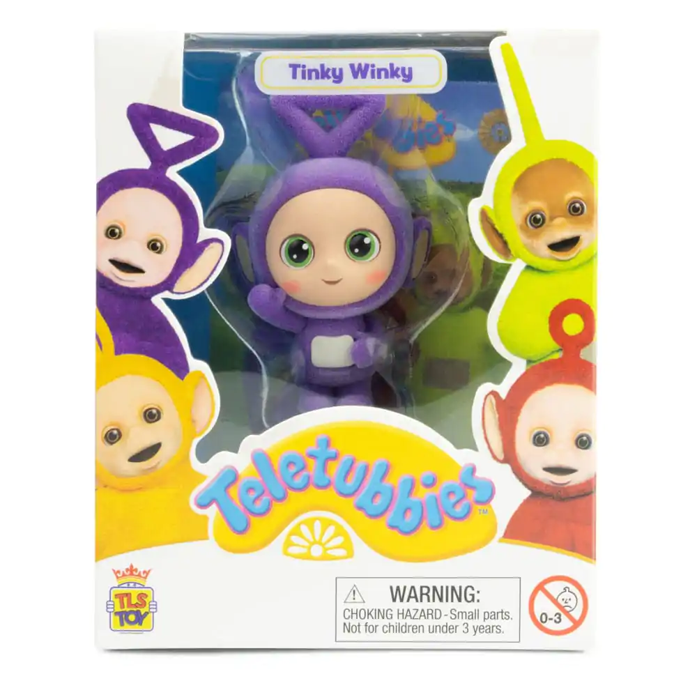 Teletubbies Cheebee figurină mini Tinky Winky Flocked 6 cm poza produsului