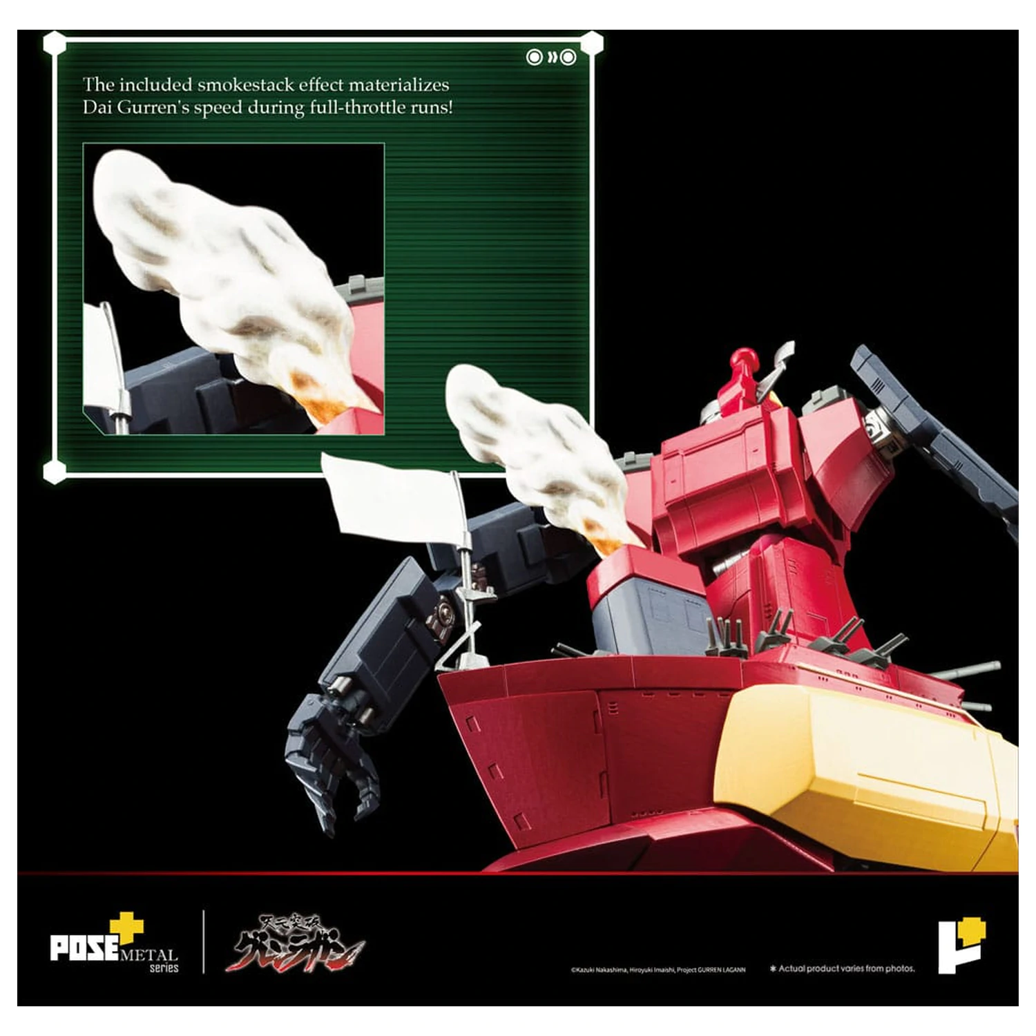 Tengen Toppa Gurren Lagann POSE+METAL seria Figura Dai-Gurren 33 cm poza produsului