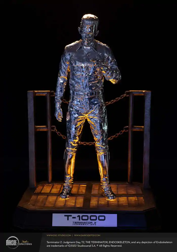 Terminator 2 Judgement Day Statueta Premium 1/3 T-1000 Liquid Metal Editie Aniversara 30 de ani 70 cm poza produsului