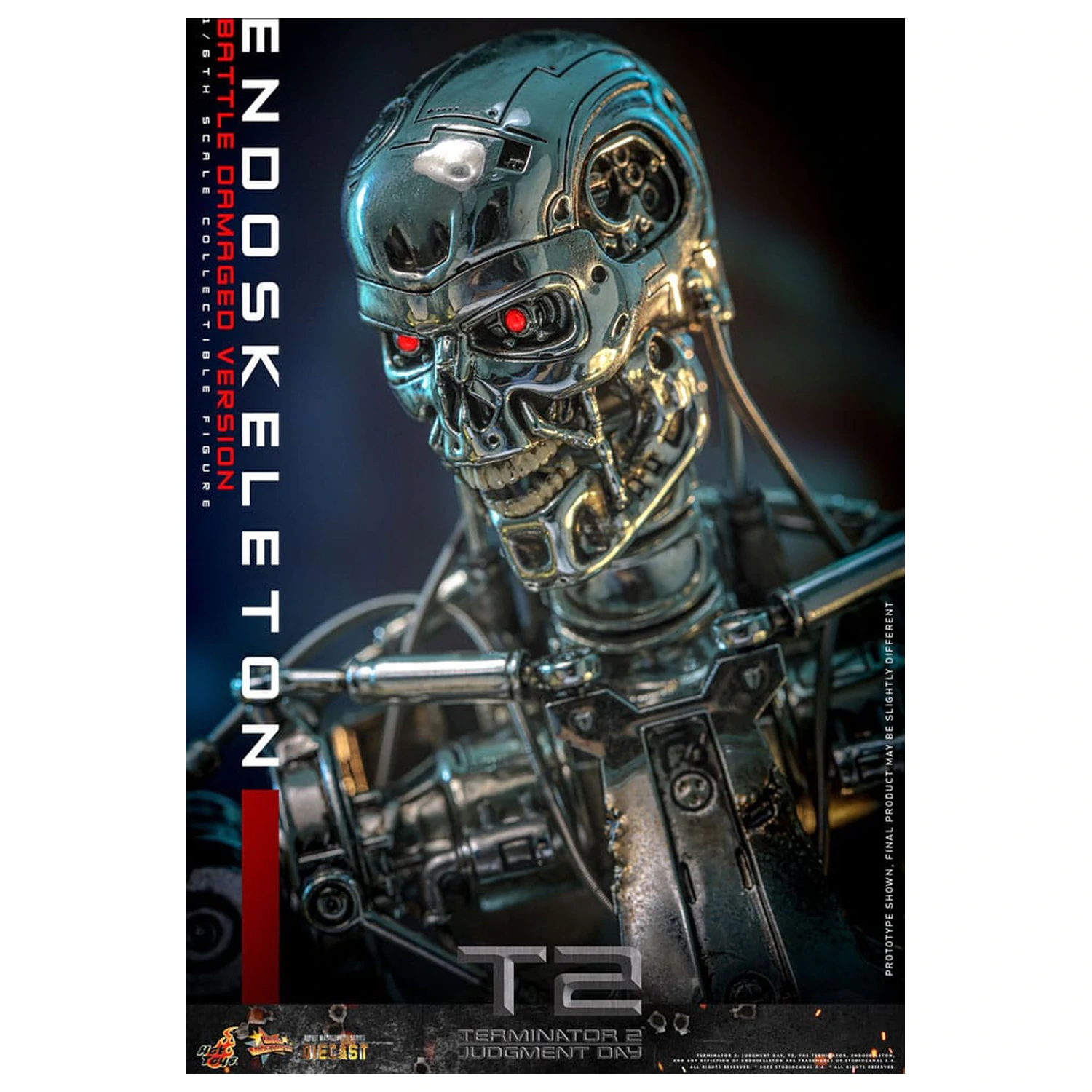 Terminator 2: Judgment Day Movie Masterpiece Figurina de actiune 1/6 Endoskeleton (Battle Damaged Version) 31 cm poza produsului