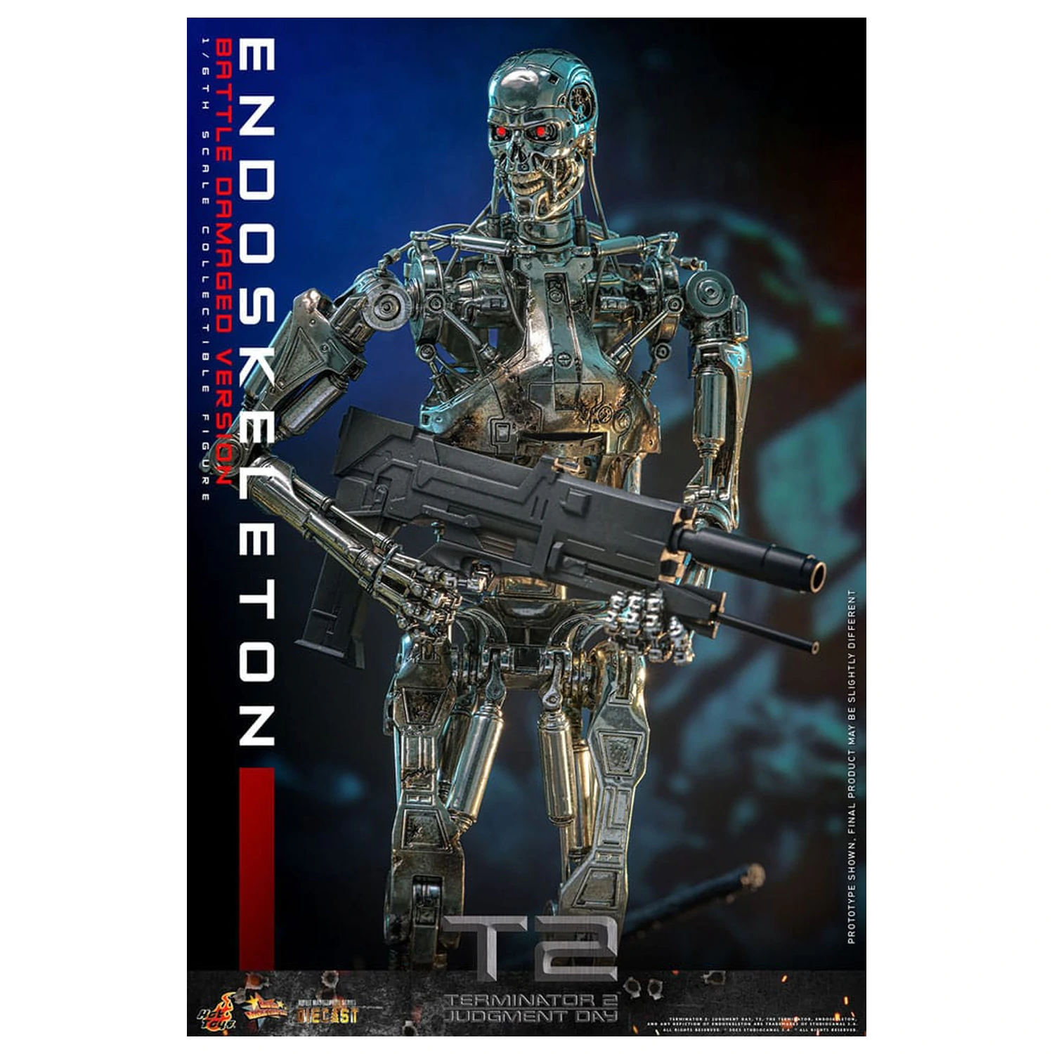 Terminator 2: Judgment Day Movie Masterpiece Figurina de actiune 1/6 Endoskeleton (Battle Damaged Version) 31 cm poza produsului