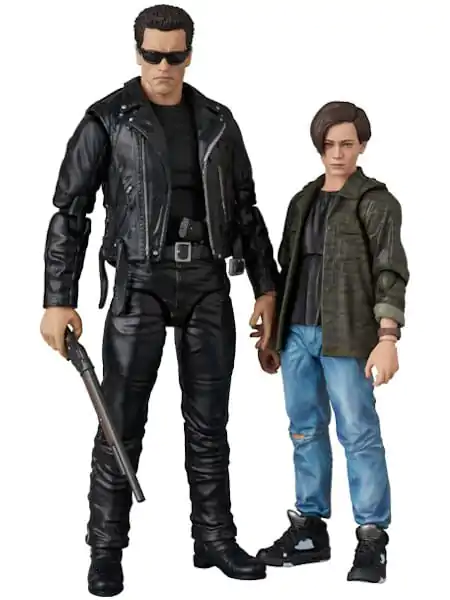 Terminator 2 MAFEX Figurină de acțiune T-800 (T2 Ver.) & John Connor 16 cm poza produsului